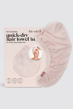 Kitsch Quick Dry Hair Towel - Blush