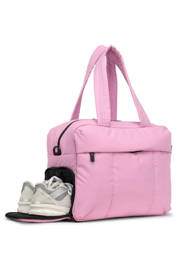 Puffer Duffle Bag - Pink