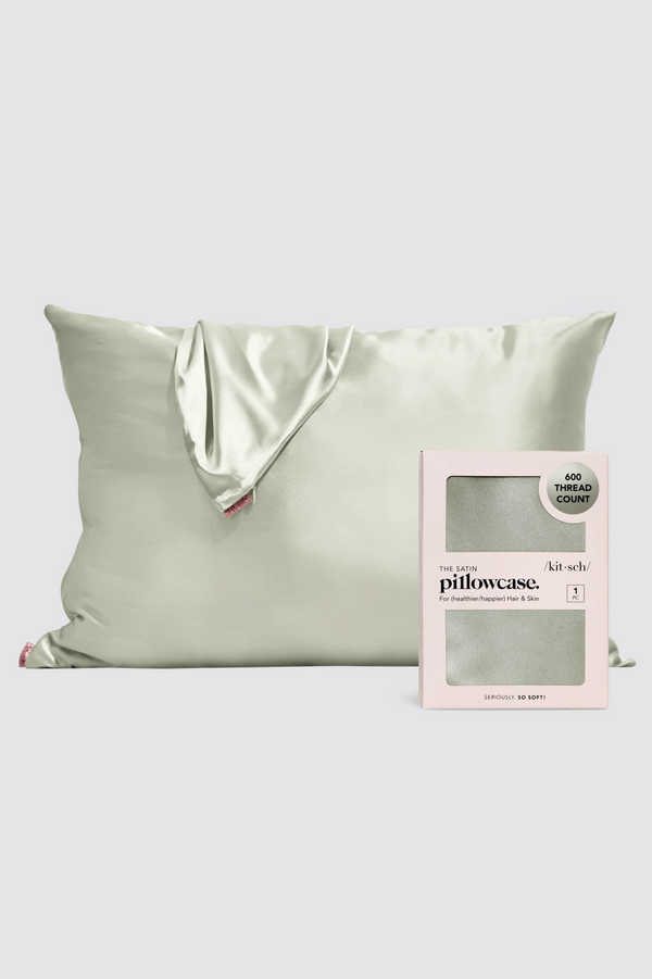 Kitsch Satin Pillowcase Sage