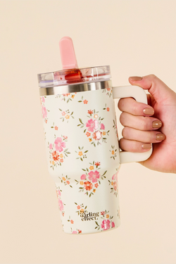 20 oz Lifestyle Flip Straw Tumbler - Endless Daydream Cream