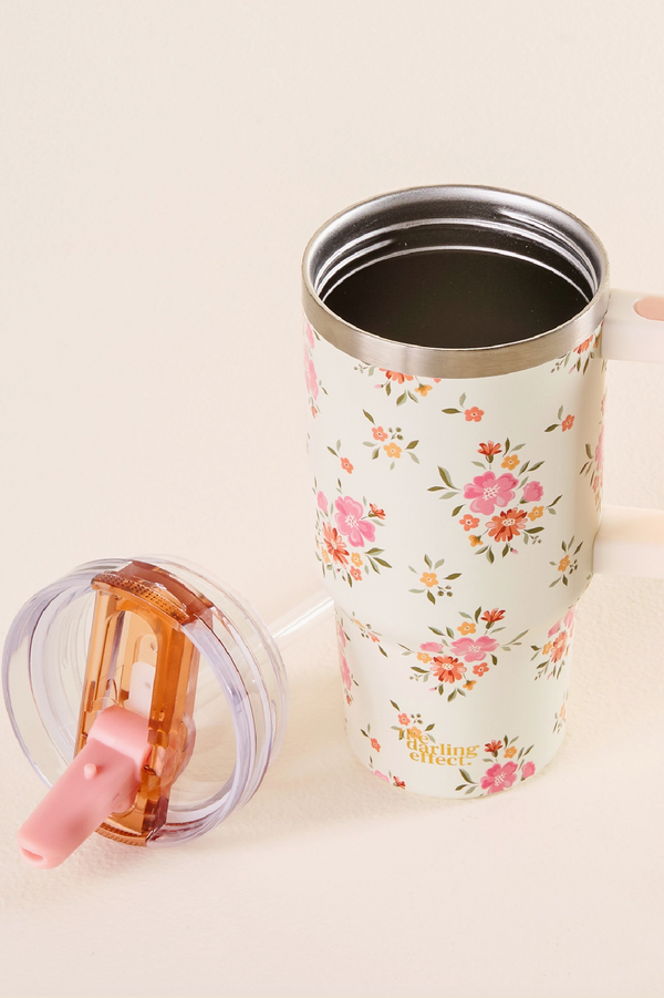 20 oz Lifestyle Flip Straw Tumbler - Endless Daydream Cream