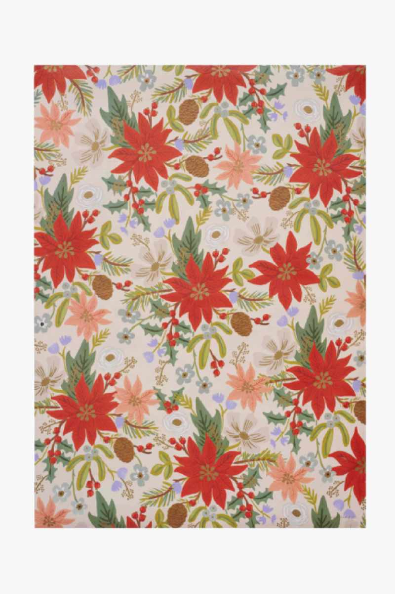 Poinsettia Wrapping Sheets (Roll of 3) | Rifle Paper Co.