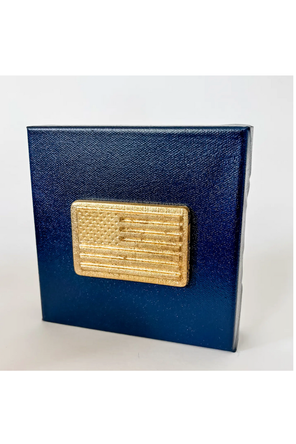 6x6 American Flag Intaglio