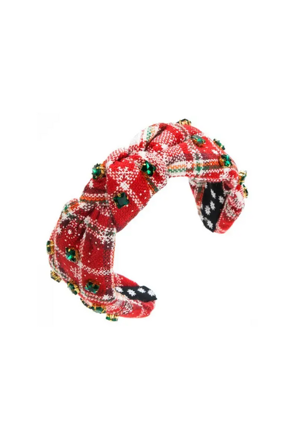 Christmas Plaid Knotted Headband