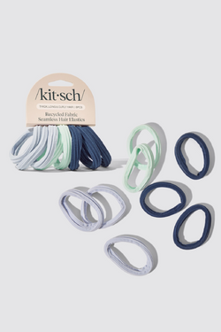 Recycled Seamless Hair Elastics 8pc Set- Garden Bouquet