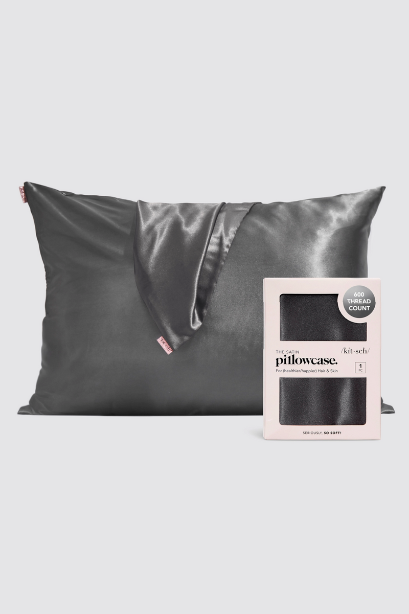 Satin Pillowcase - Charcoal
