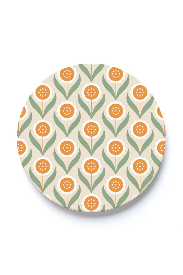 Car Coaster - Groovy Florals