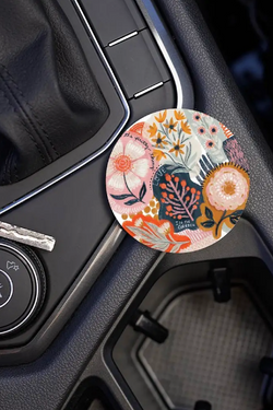 Car Coaster - Abstract Floral