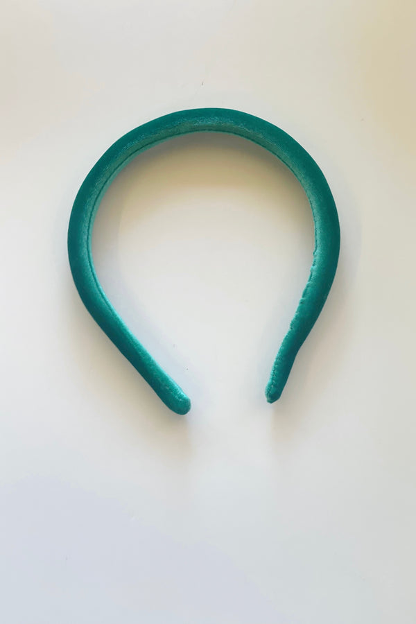 Turquoise Padded Velvet Headband