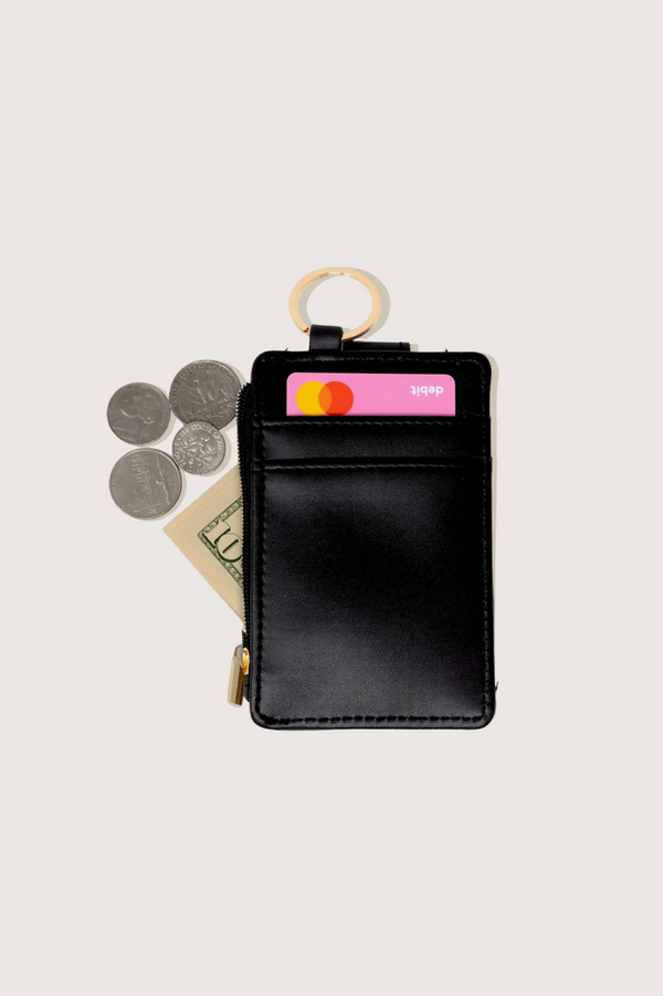 Keychain Card Wallet - Black