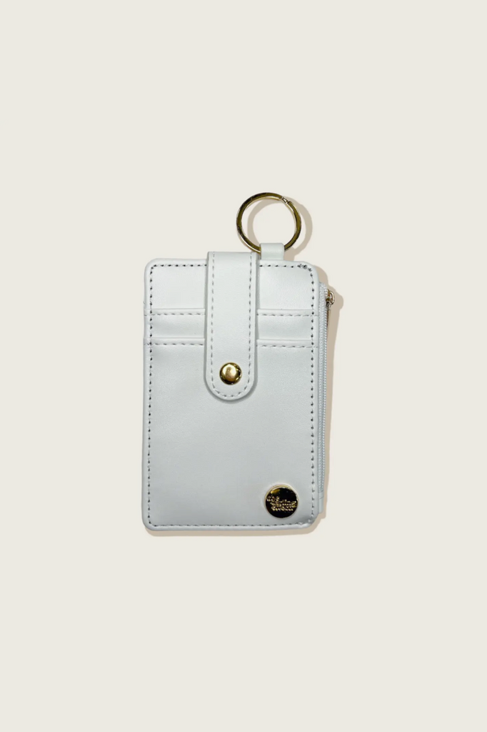 Keychain Card Wallet - White – Back Alley Boutique