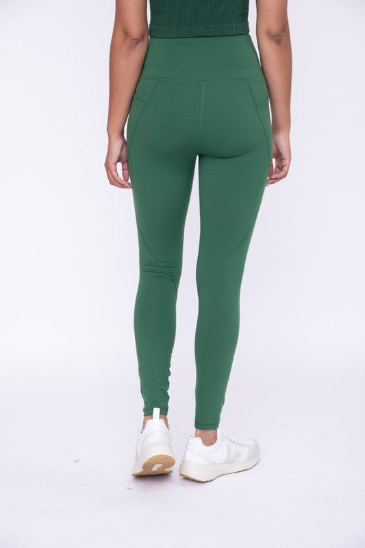 'No Days Off' Leggings - Forest Green