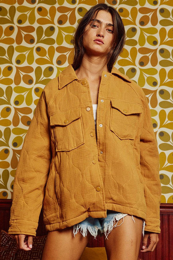 'Wrapped in Warmth' Jacket - Camel