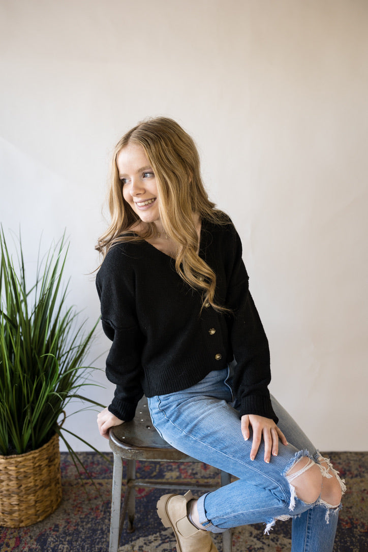 'Wishful Thinking' Sweater - Black