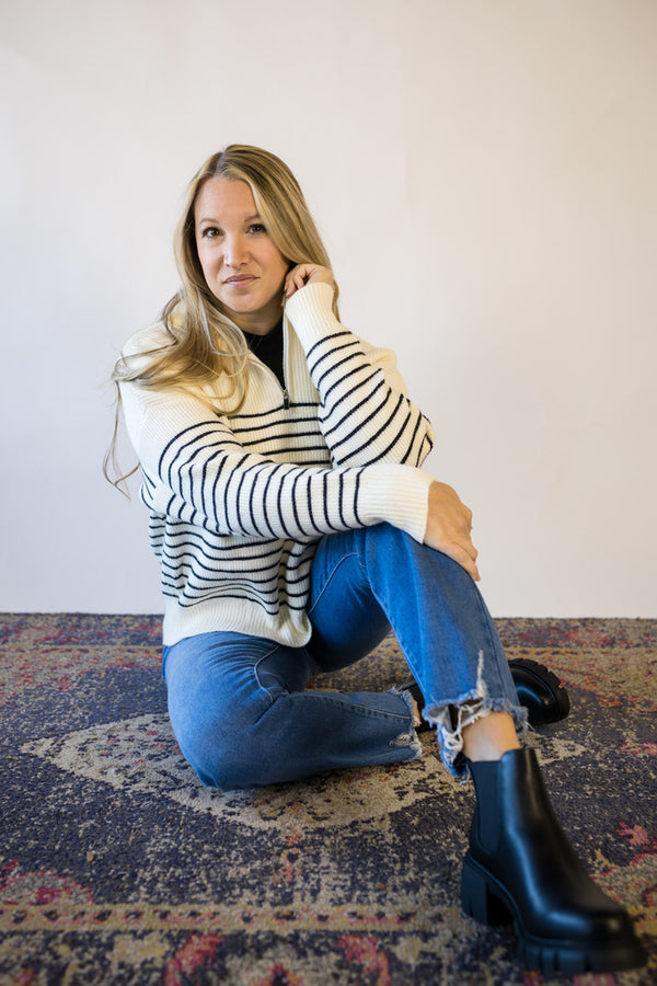 'Feeling Good' Pullover - Bone