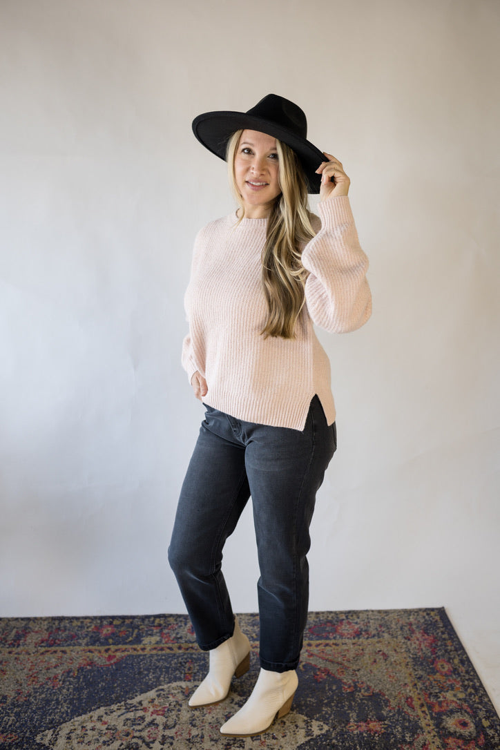 'Sunday Morning' Sweater - Blush
