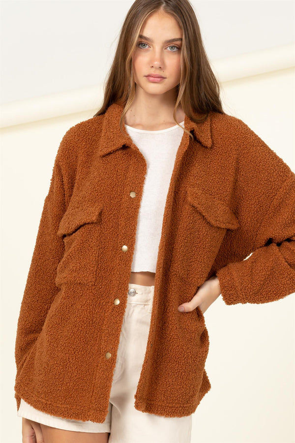 'Warm Embrace' Shacket - Camel