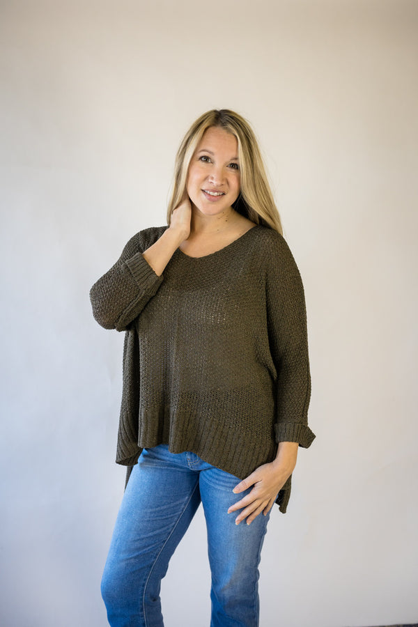 'What You Wanted' Sweater - Olive