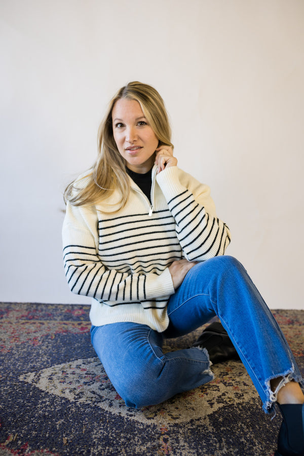 'Feeling Good' Pullover - Bone
