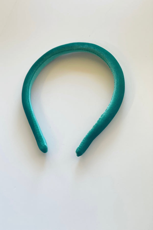 Turquoise Padded Velvet Headband