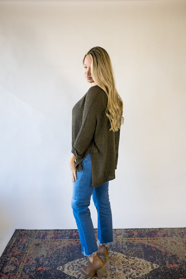 'What You Wanted' Sweater - Olive