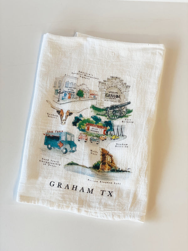 Graham, TX Tea Towel
