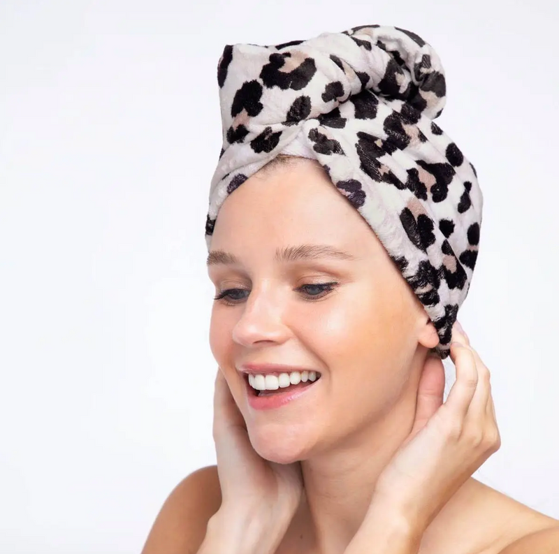 Kitsch Quick Dry Hair Towel - Leopard