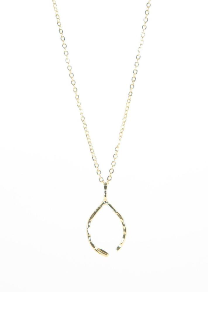 B.B. Lila - Wishbone Necklace – Back Alley Boutique