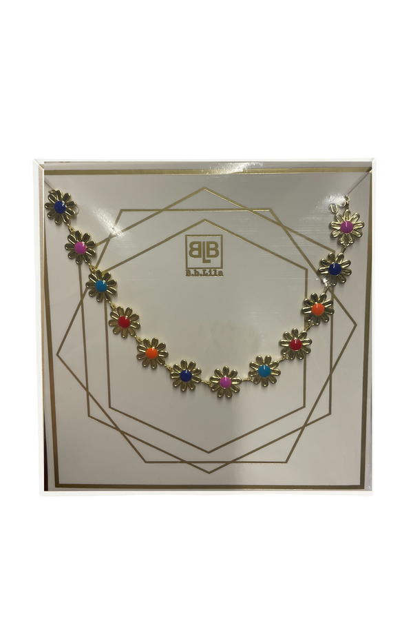 Flower Power Choker Necklace (BB Lila)