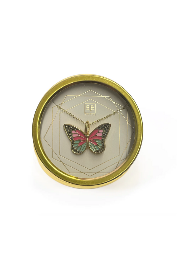 Fly Necklace - Pink Multi