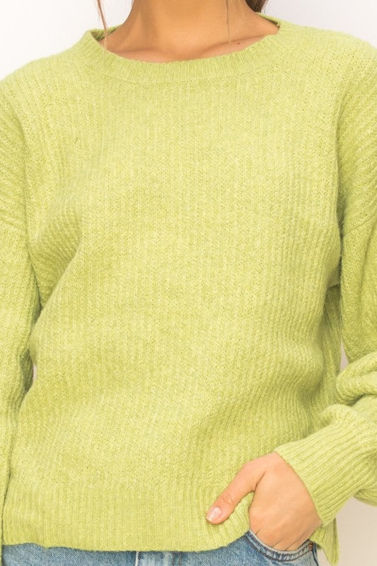 'Sunday Morning' Sweater - Guac