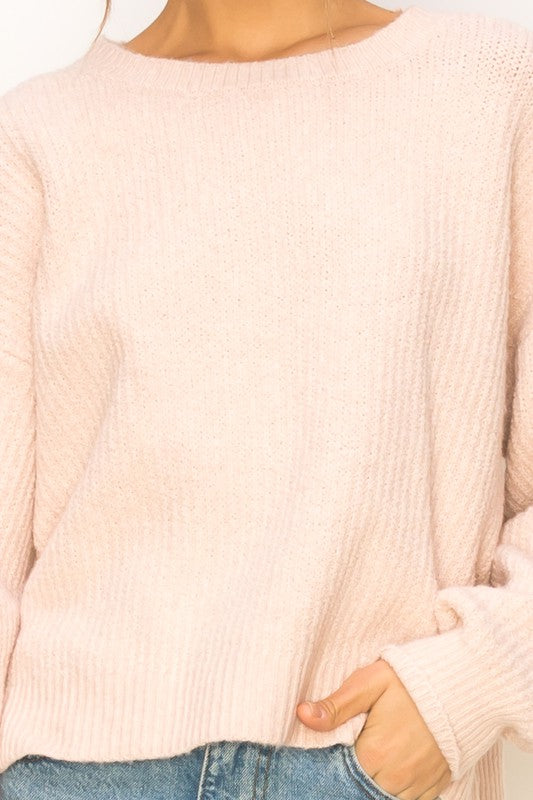 'Sunday Morning' Sweater - Blush