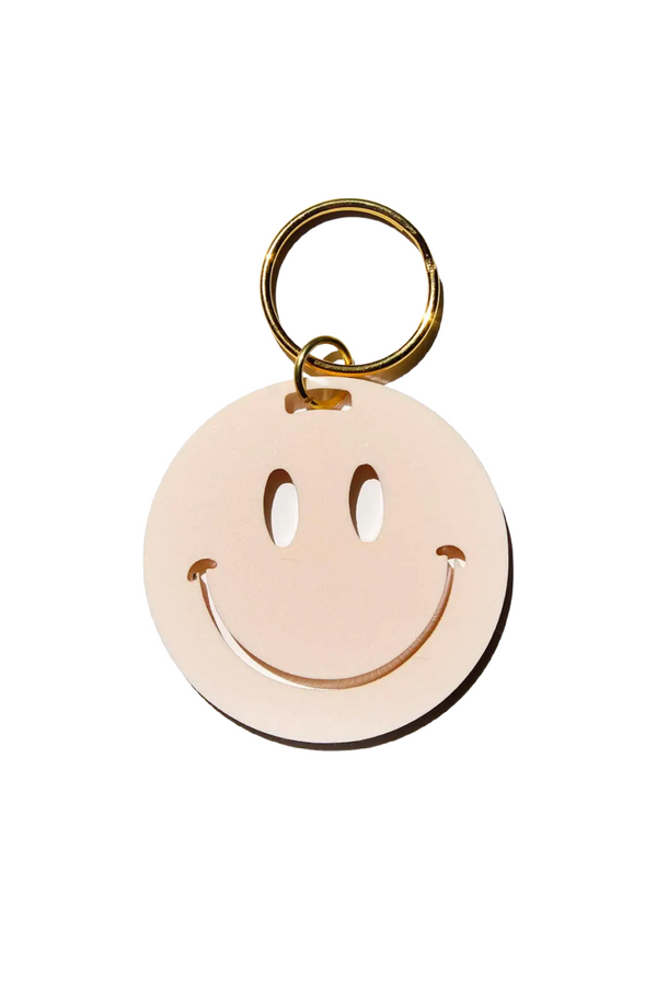 Smiley Keychain - Orange Sherbet