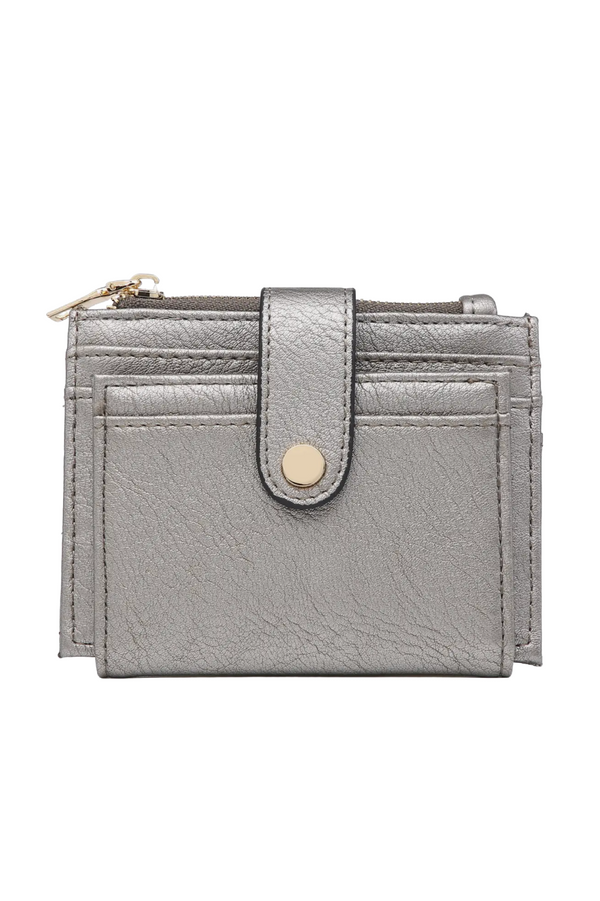 Snap Card Wallet - Pewter
